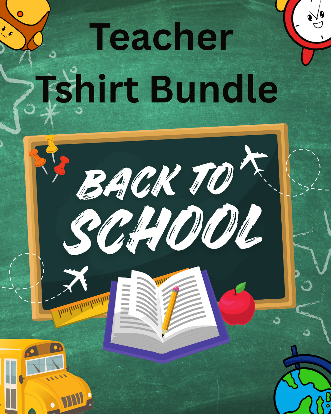 5 Teacher Tshirt Bundle